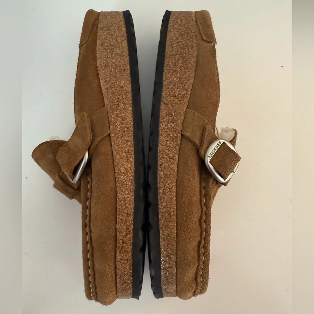 Birkenstock Tan Footwear with Cream Lining - Picture 5 of 7